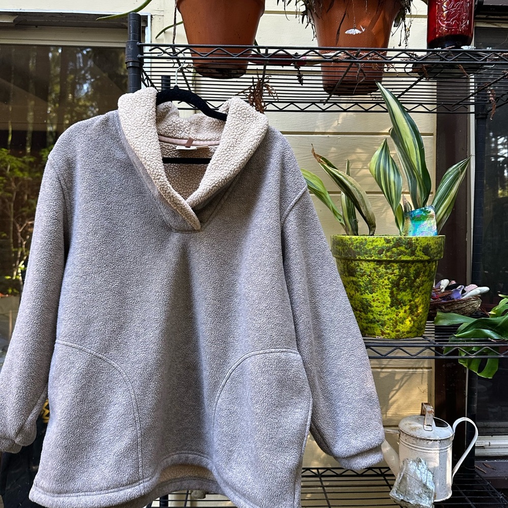 WOOLRICH Vintage Womens Cream Sherpa Pullover Size Large